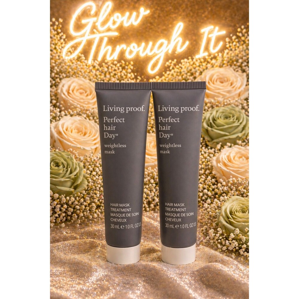 2x Living Proof Perfect Hair Day Weightless Mask Mini 1 oz each = 2 oz total NEW